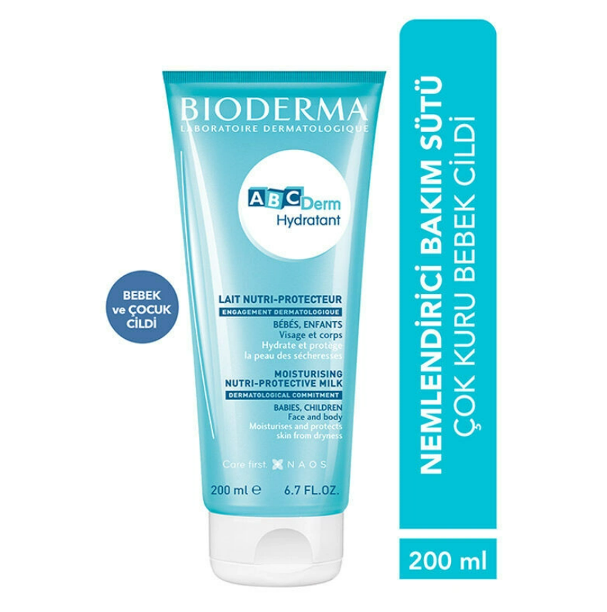 ABCderm Hydratant Bebek Cildi İçin Besleyici Ve Koruyucu Bakım Sütü 200ml - 2