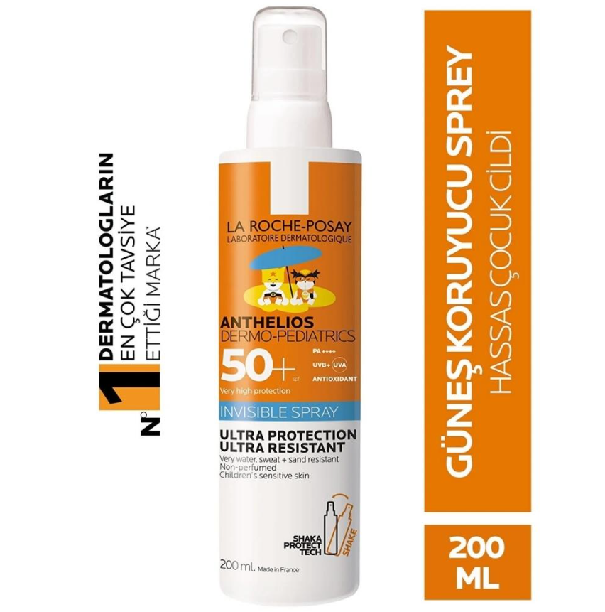 Anthelios Dermo Pediatrics Spray SPF50+ (Çocuk Güneş Koruyucu) 200 ml - 3