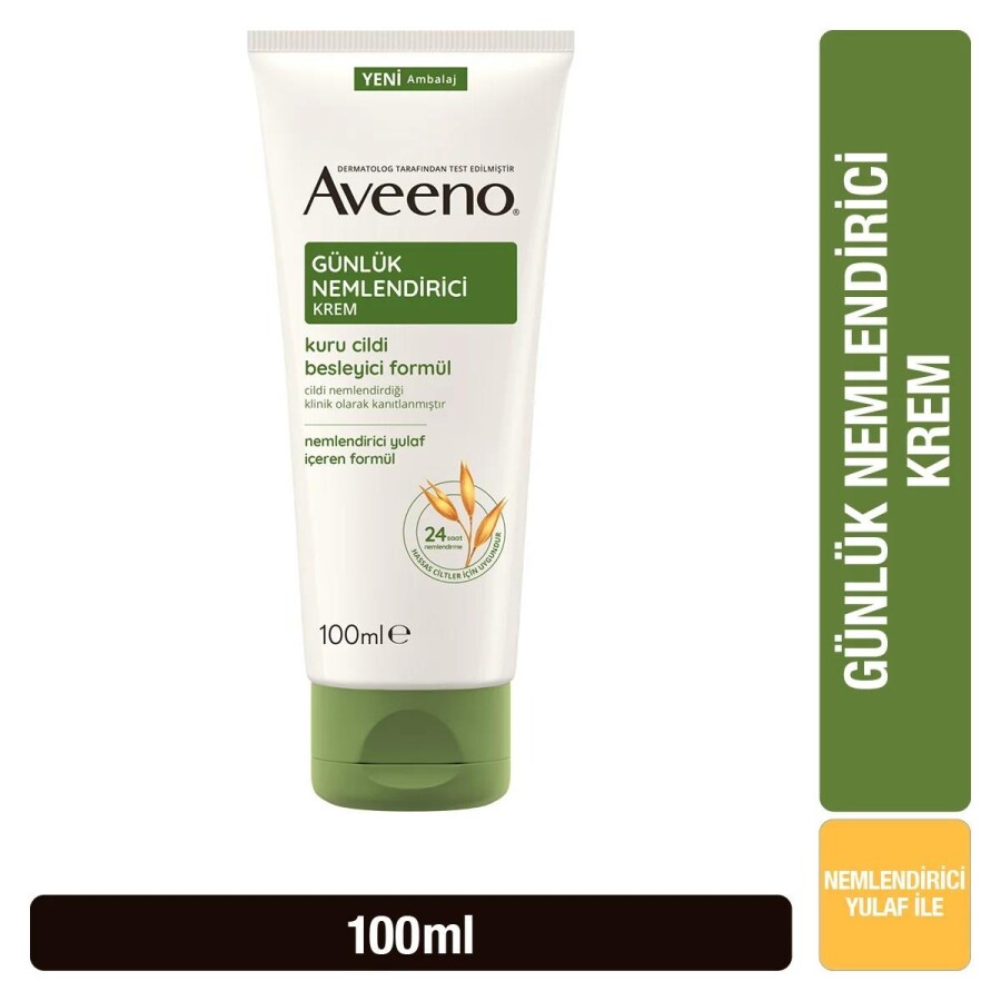 Aveeno Günlük Nemlendirici Krem Kuru ve Hassas Ciltler 100 ml - 1