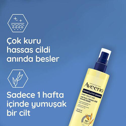 Aveeno Skin Relief Cilt Rahatlatıcı Vücut Yağı Spreyi 200 ml - 3