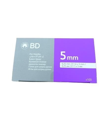 Bd İnsülin Kalemi İğne Ucu 5 Mm (31g) 100 Adet - 1