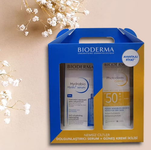 Bioderma Nemsiz Ciltler İçin Dolgunlaştırıcı Serum + Güneş Kremi İkilisi - 2