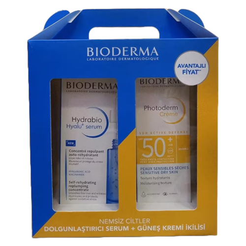 Bioderma Nemsiz Ciltler İçin Dolgunlaştırıcı Serum + Güneş Kremi İkilisi - 1