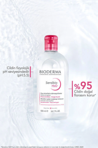 Bioderma Sensibio H2O Yüz ve Makyaj Temizleme Suyu 100 ml - 3