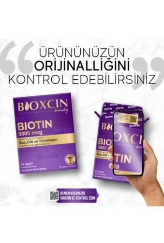 Bioxcin Biotin 5000 mcg Takviye Edici Gıda 30 Tablet - 3