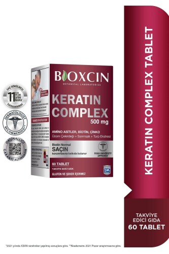 Bioxcin Forte Keratin Complex Tablet Takviye Edici Gıda 60 Tablet - 2