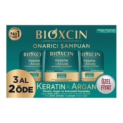 Bioxcin Keratin ve Argan Onarıcı Şampuan 300 ml - 3 Al 2 Öde - 1