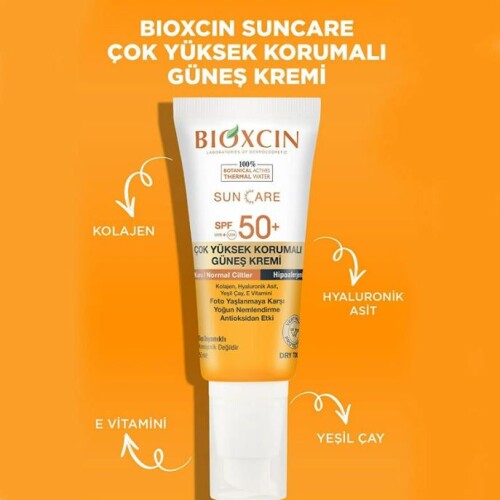 Bioxcin Sun Care Kuru Ciltler İçin Güneş Kremi SPF 50+ 50 ml - 3