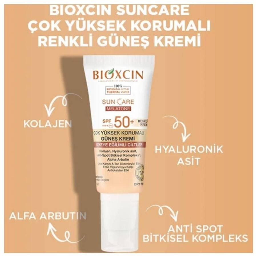 Bioxcin Sun Care Lekeli Ciltler için Güneş Kremi SPF 50+ 50 ml - Renkli - 3