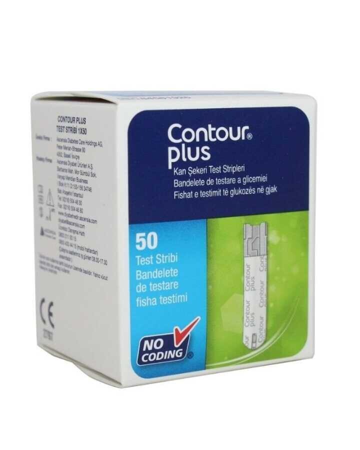 Contour Plus 50'li 1 Paket Şeker Ölçüm Stribi - 1