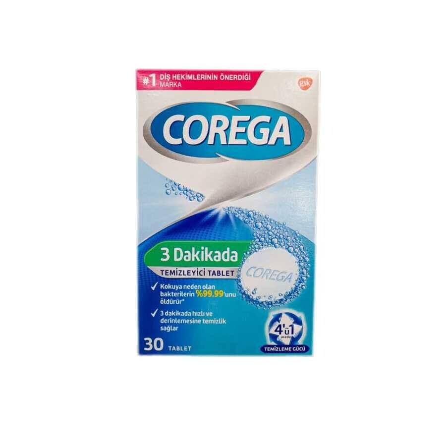 Corega 3 Dakikada Diş Protezi Temizleyici 30 Tablet - 1