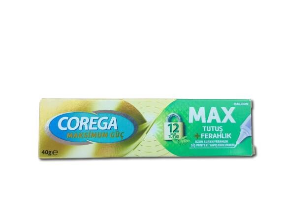 Corega Max Tutuş + Ferahlık 40 gr Protez Diş Yapıştırıcı - 1