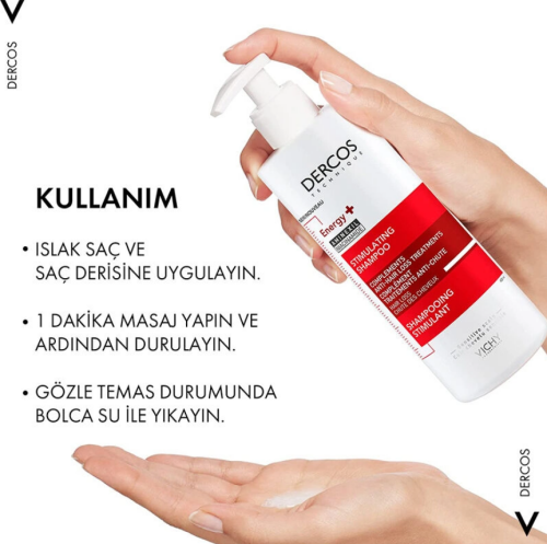 Dercos Energy+ Dökülme Karşıtı Şampuan 400 ml - 3