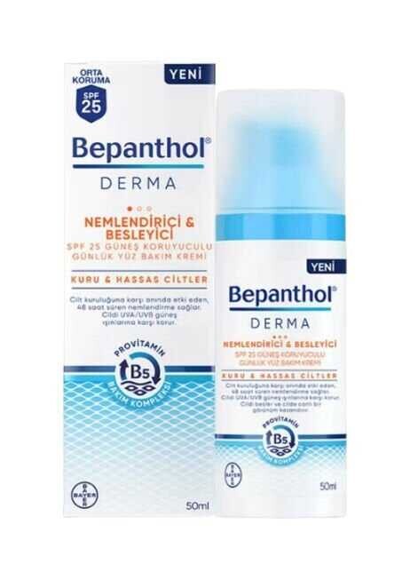 Derma Nemlendirici ve Besleyici SPF 25 Yüz Bakım Kremi 50 ml - 1