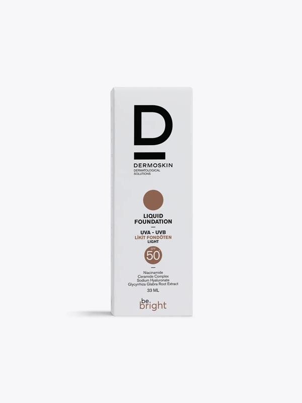 Dermoskin Be Bright SPF50+ Likit Fondöten 33ml - Light - 1