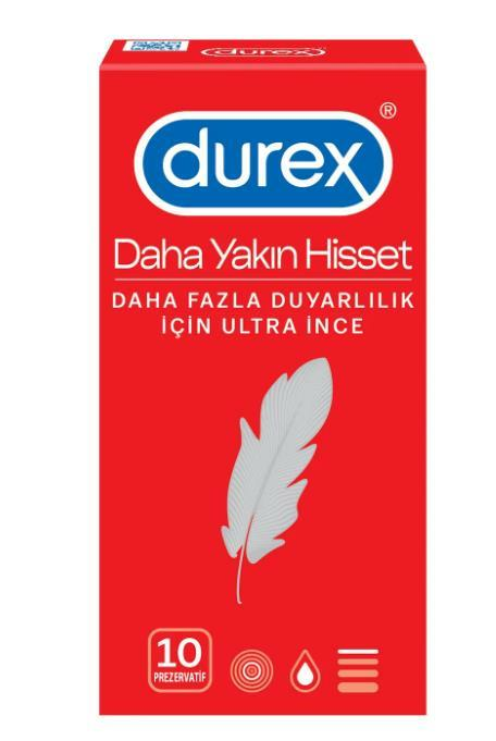 Durex Daha Yakın Hisset 10li Prezervatif - 1