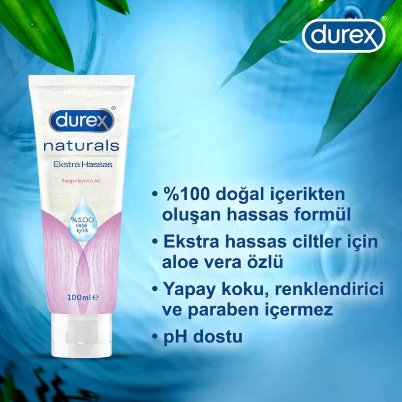 Durex Kayganlaştırıcı Jel Naturals Ekstra Hassas 100 ml - 4