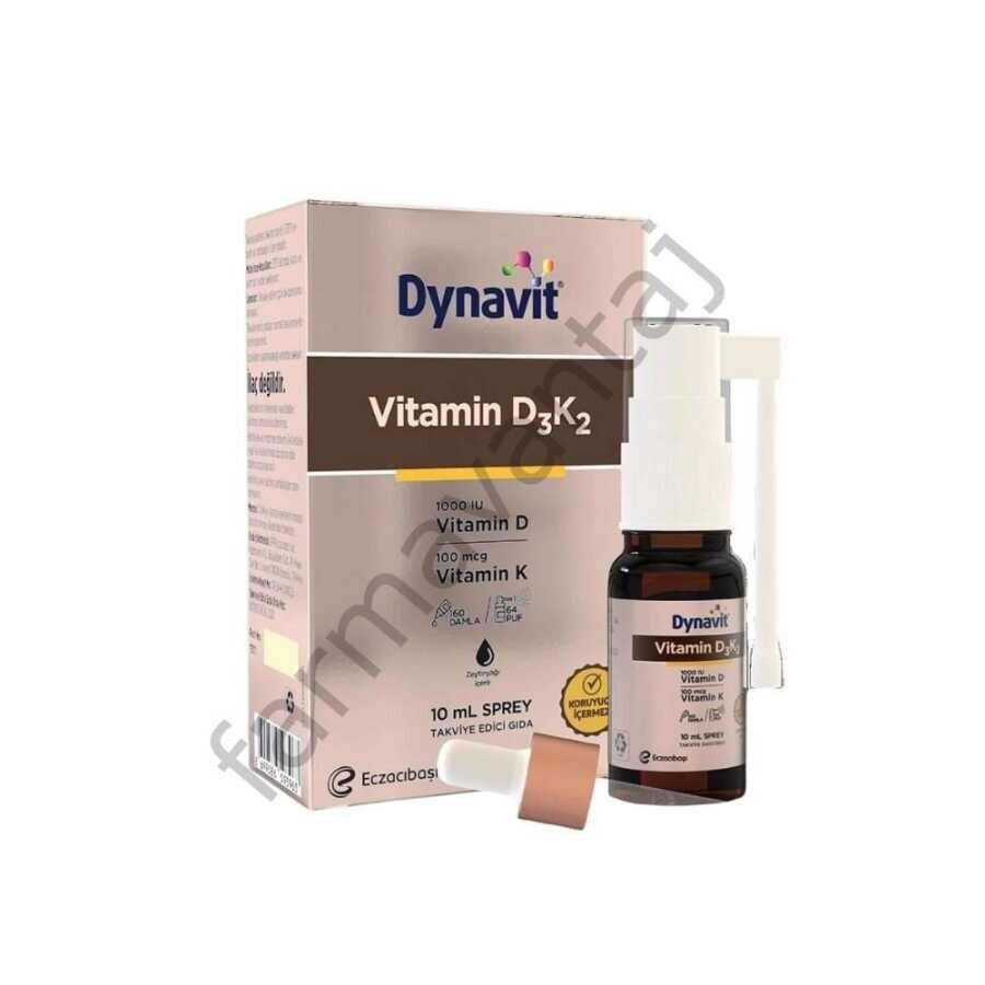 Dynavit Vitamin D3K2 D Vitamini Ve K Vitamini İçeren Takviye Edici Gıda 10ml Sprey - 1