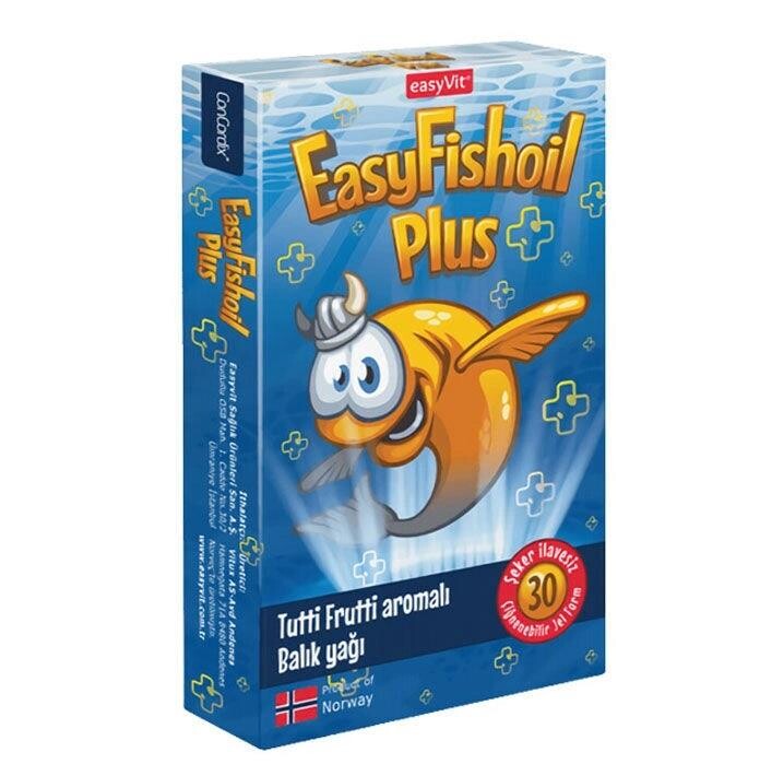 Easyvit Easyfishoil Plus Omega 3 İçeren Takviye Edici Gıda 30 Adet - 1