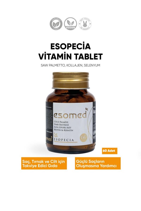 Esomed Especia Saç ve Tırnak Güçlendirici 60 Tablet - 2