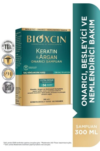 Bioxcin Keratin & Argan Onarıcı Şampuan 300 ml - 2