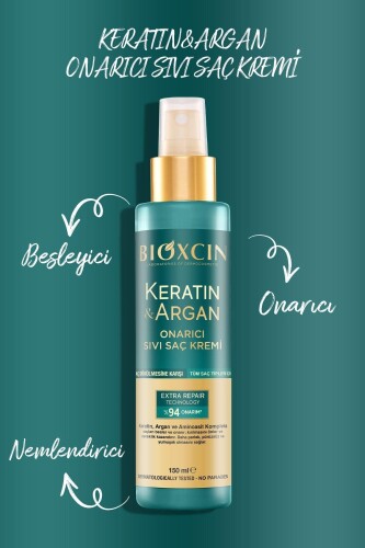 Bioxcin Keratin & Argan Onarıcı Sıvı Saç Kremi 150 ml - 5