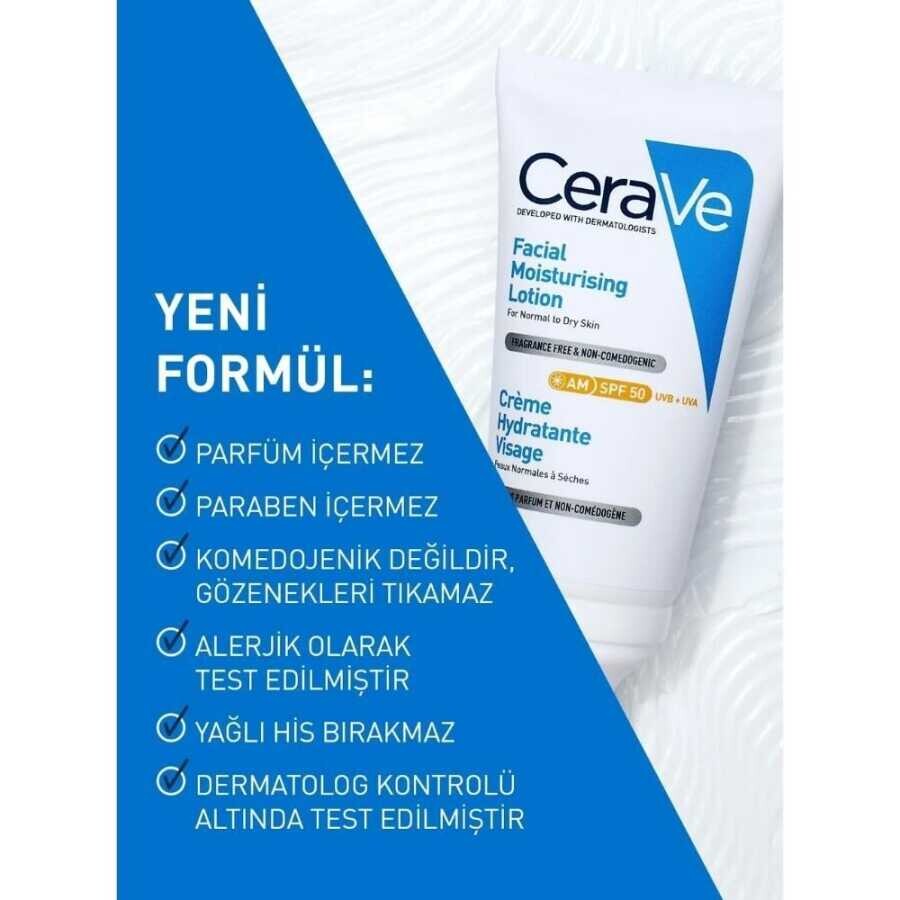 Kuru Ciltler İçin SPF50 Nemlendirici Yüz Kremi 52 ml - 2