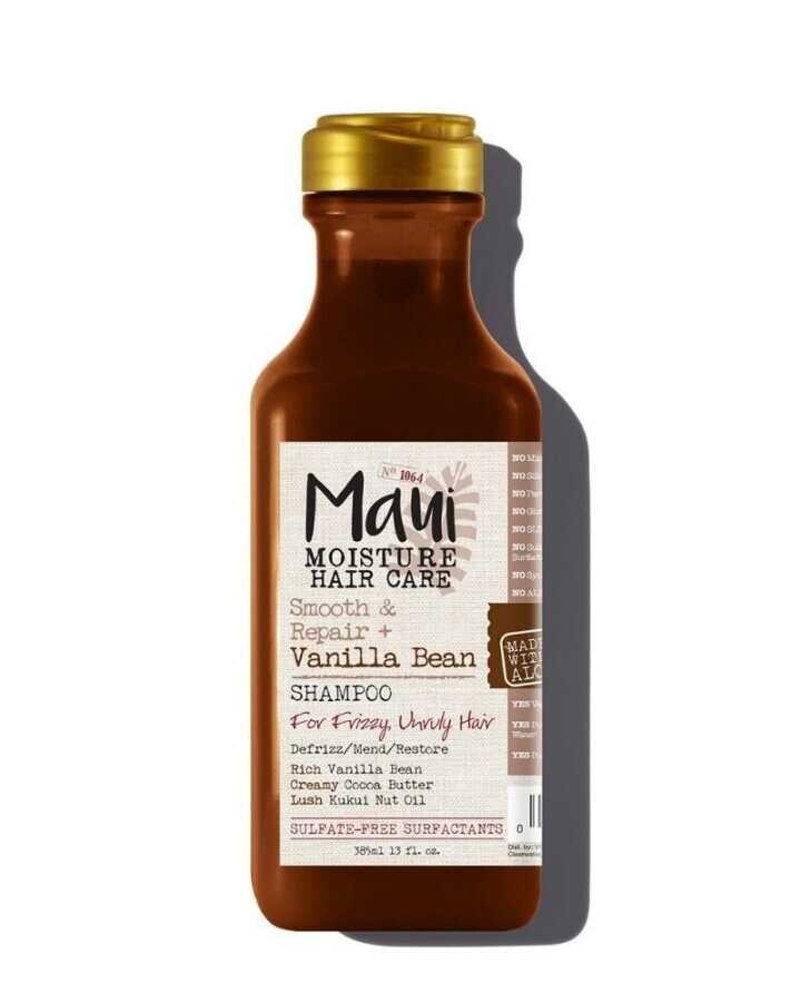 Maui Vanilya Fasulyesi Pürüzsüz Kıvırcık Saç Şampuanı 385 ml - 1