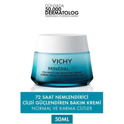 Mineral89 Tüm Cilt Tipleri İçin 72 Saat Nemlendiren Hafif Dokulu Yüz Bakım Kremi 50ml - 2