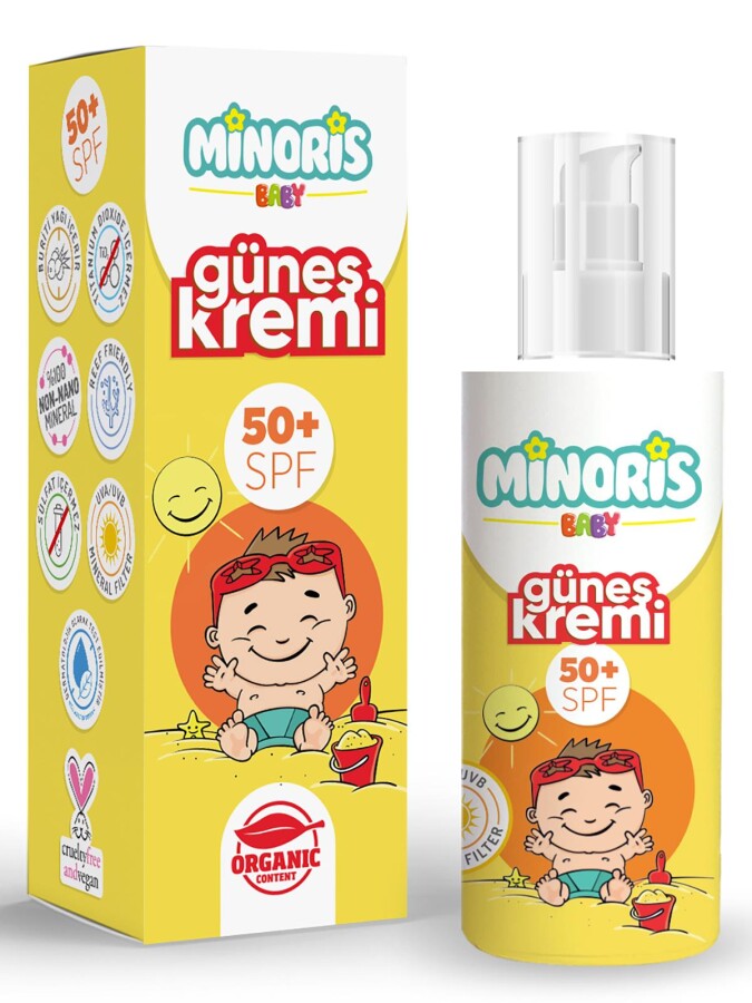 Minoris Baby Organik Güneş Kremi Spf 50+ 150ml - 1