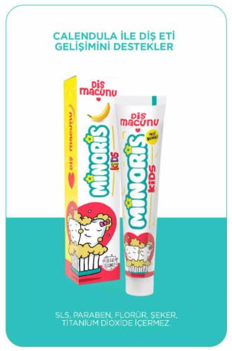 Minoris Kids Diş Macunu Muz Aromalı 75ml - 2