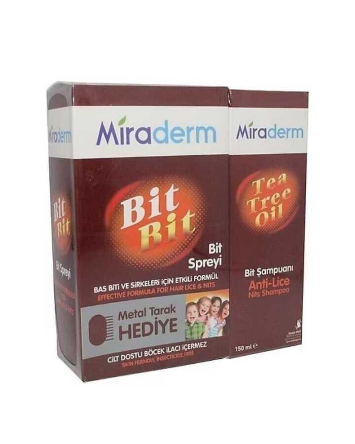 Miraderm Tea Tree Oil Şampuan 150 ml + Bit Spreyi 100 ml - 1