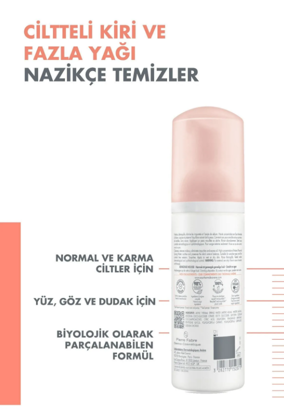 Avene Mousse Nettoyante Cilt Temizleyici Köpük 150 ml - 4