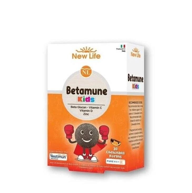 New Life Betamune Kids 30 Çiğneme Tableti - 1