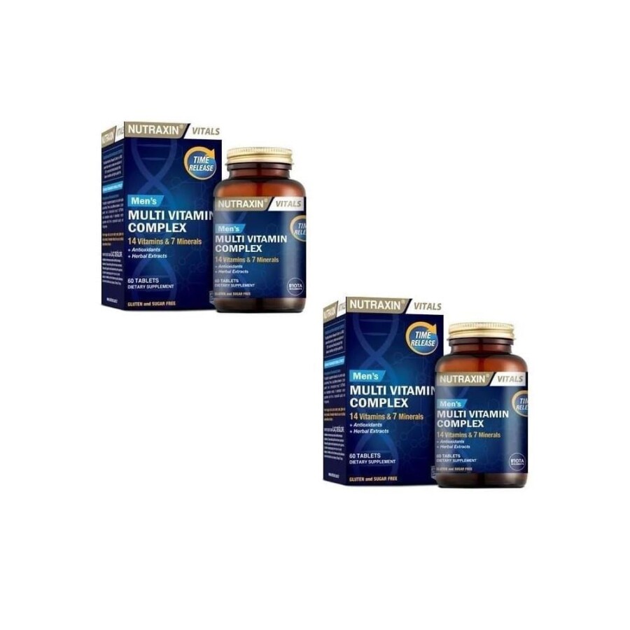 Nutraxin Multivitamin & Mineral Complex For Men 2'li Paket - 1