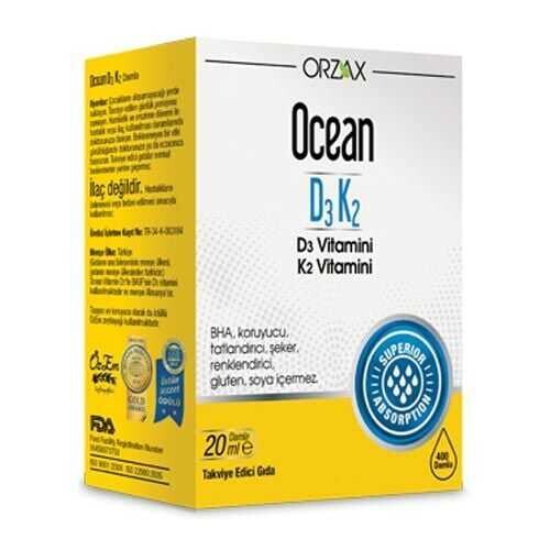 Ocean D3K2 Vitamin Damla 20 ml 