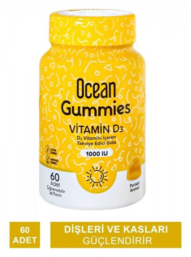 Ocean Gummies Vitamin D3 60 Çiğneme Form - 1