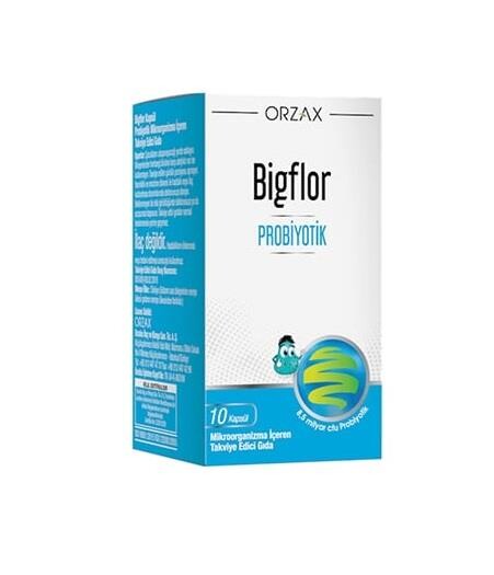 Orzax Bigflor Probiyotik Takviye Edici Gıda 10 Kapsül - 1