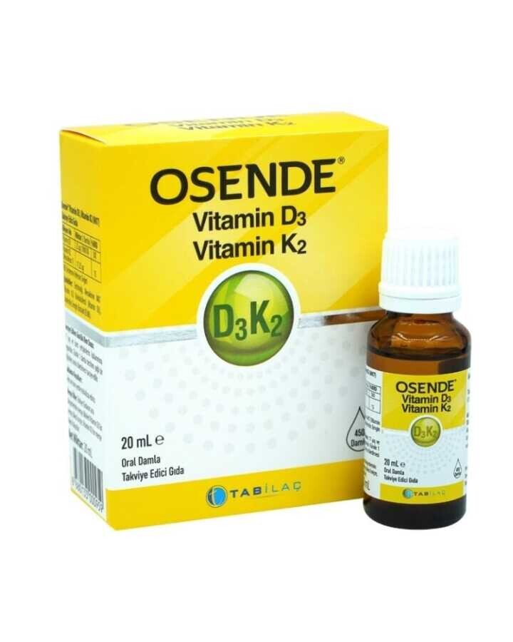 Osende Vitamin D3K2 Takviye Edici Gıda 20 ml - 1