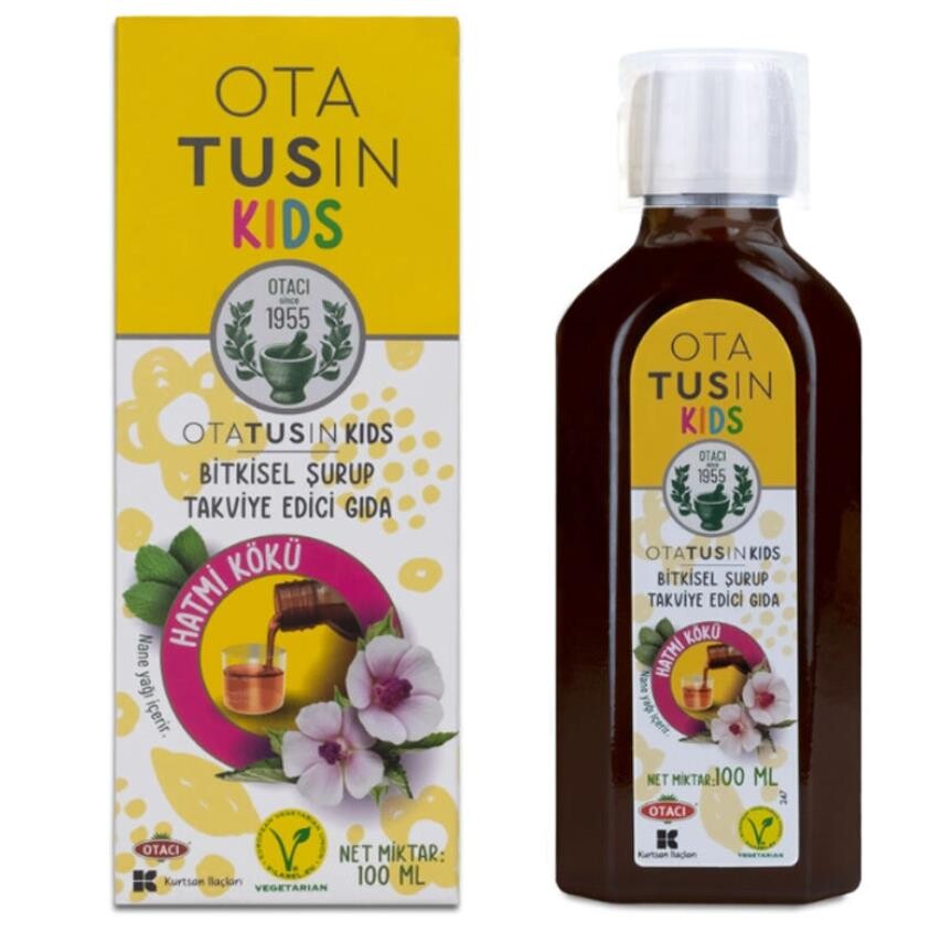 Ota Tusin Kids Hatmi Kökü Bitkisel Şurup 100ml - 1