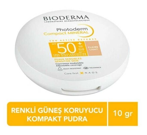 Photoderm Compact Mineral Light SPF50+ Renkli Güneş Koruyucu 10g - 2