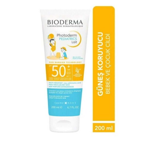 Photoderm Pediatrics Lait SPF50+ Çocuklar ve Bebekler İçin Güneş Koruyucu Süt 200 ml - 2