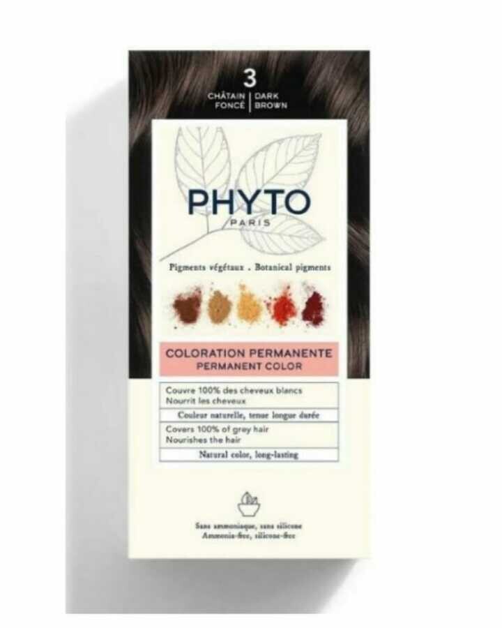 Phyto Phytocolor Bitkisel Saç Boyası - 3 Koyu Kestane - 1