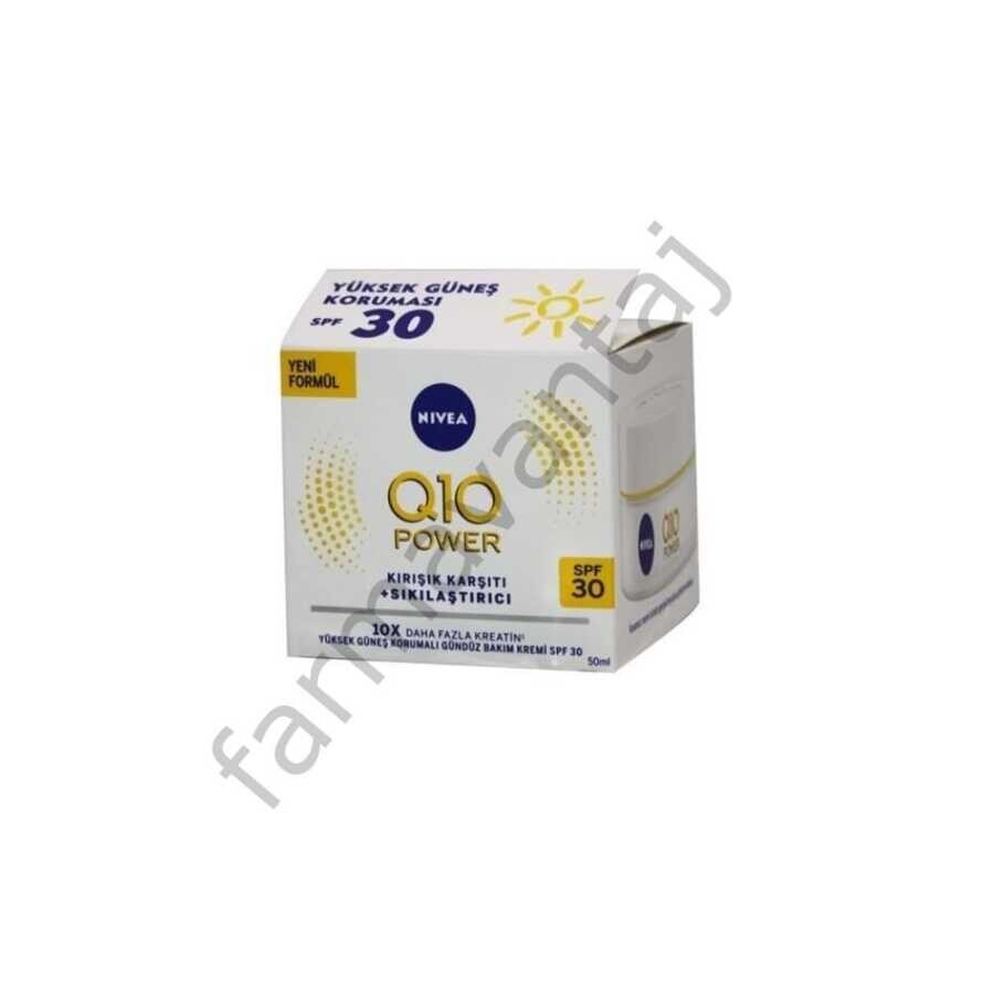 Q10 Power SPF30 Kırışık Karşıtı + Sıkılaştırıcı Yüksek Güneş Korumalı Gündüz Kremi 50ml - 1