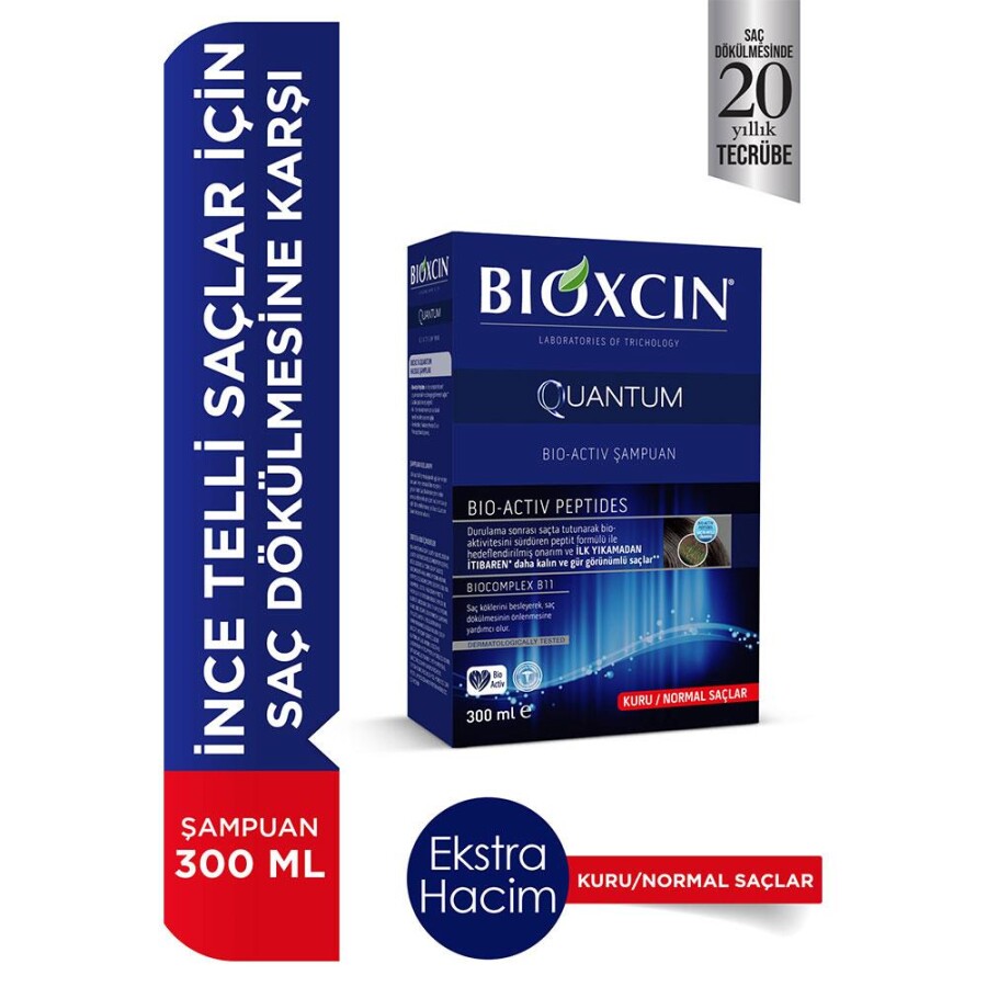 Bioxcin Quantum Bio-Activ Şampuan Kuru / Normal Saçlar İçin 300ml - 2