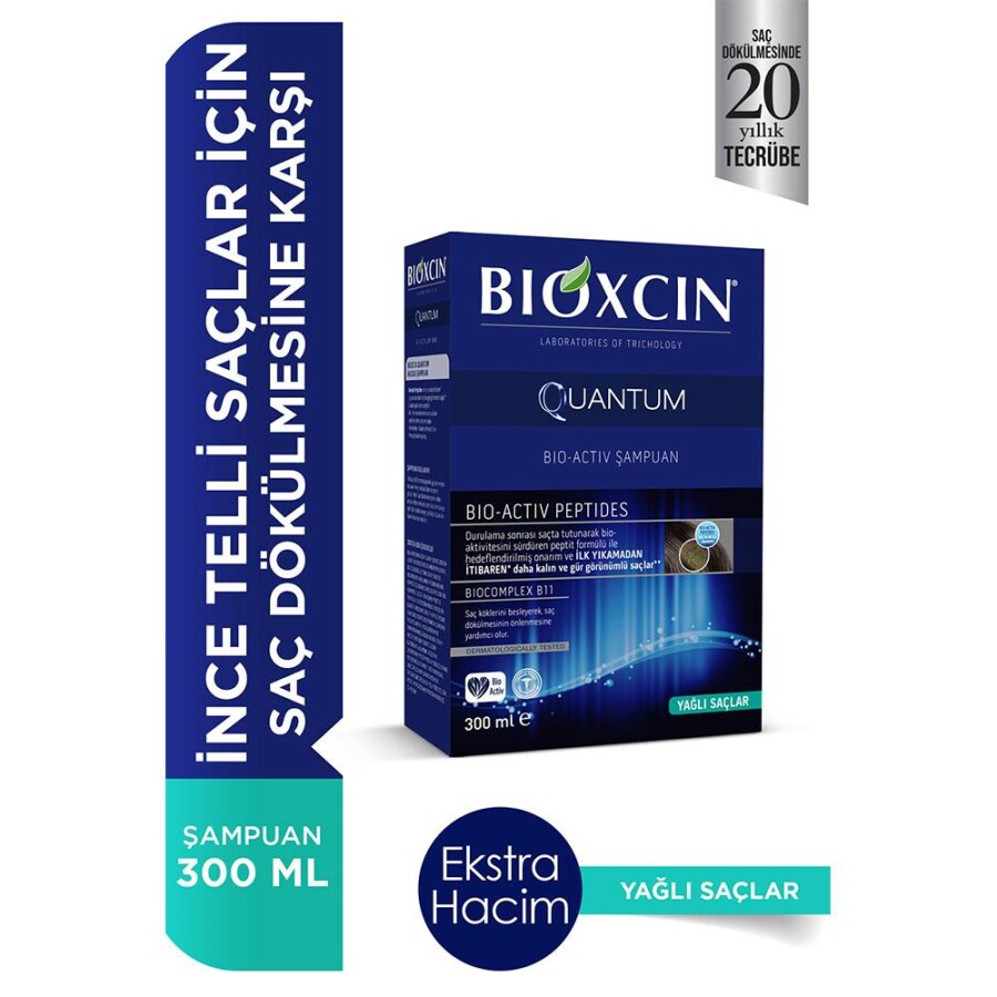 Bioxcin Quantum Bio-Activ Şampuan Yağlı Saçlar İçin 300ml - 3