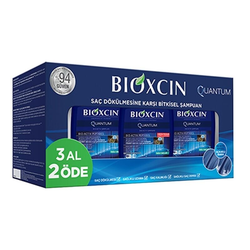 Bioxcin Quantum Yağlı Saçlar İçin Şampuan 3x300ml - 1