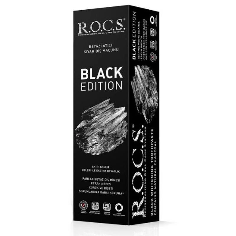 Rocs Black Edition Beyazlatıcı Diş Macunu 60 ml - 1