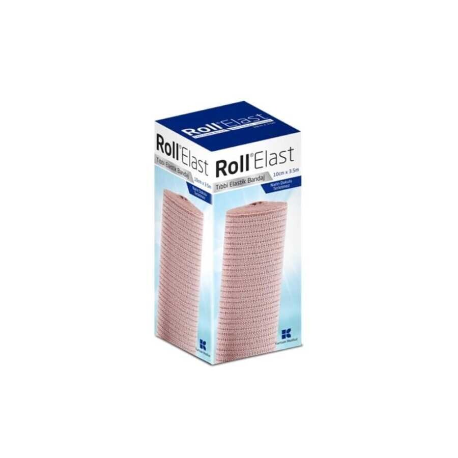 Roll Elast Tıbbi Elastik Bandaj 10cm X 3.5m - 1