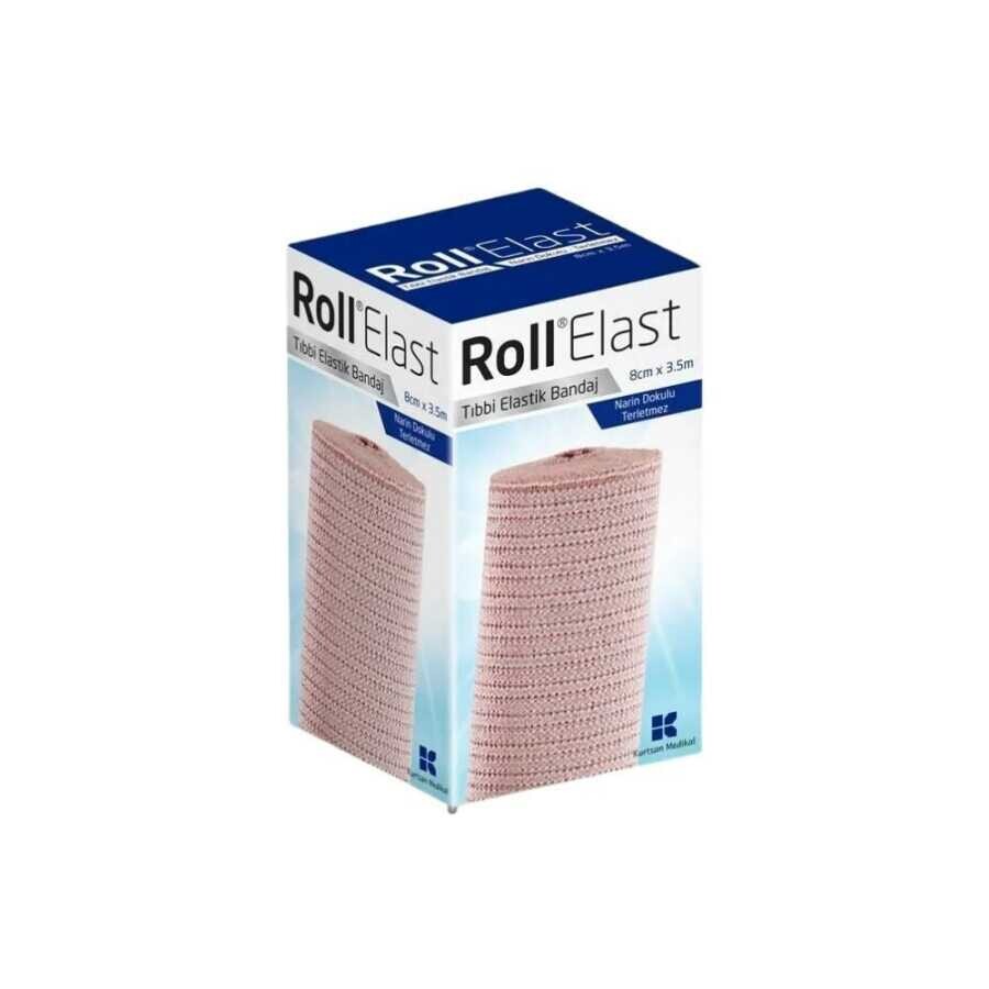 Roll Elast Tıbbi Elastik Bandaj 8cm X 3.5m - 1